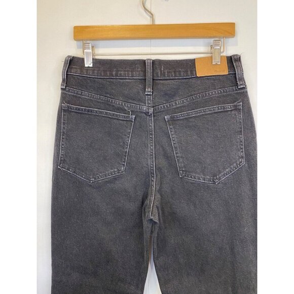 Madewell 28 The Perfect Vintage Flare Jean Sherborn Wash Black Wide Leg GUC - Picture 7 of 12